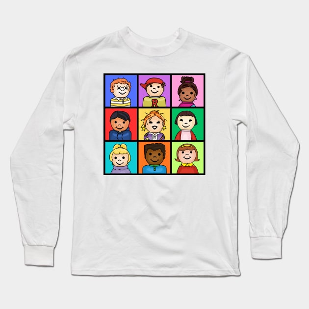 Little Magic School Bus Class Photo Long Sleeve T-Shirt by Slightly Unhinged